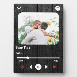Custom Song Name & Photo Love For The Couple Plaque