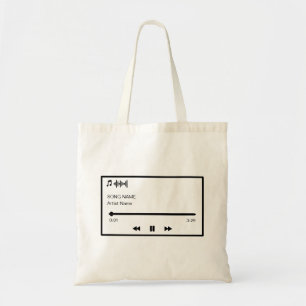 Custom Song Tote Bag