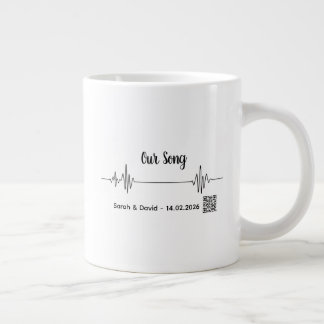 Custom Soundwave Song Code Mug-Personalized Voice  Large Coffee Mug