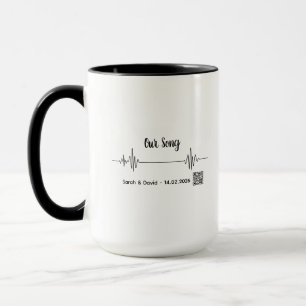 Custom Soundwave Song Code Mug-Personalized Voice  Mug