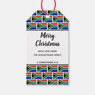 Custom South Africa Flag Gift Tags