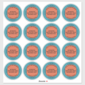 Custom Southwest Style Jar Box Tin Label Set
