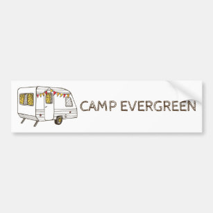 Custom Souvenir Camper Trailer Bumper Sticker