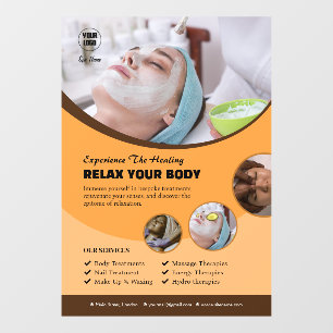 Custom Spa Window Cling