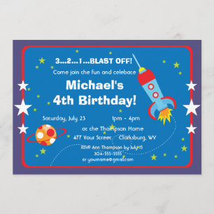 Custom Spaceship Invitation