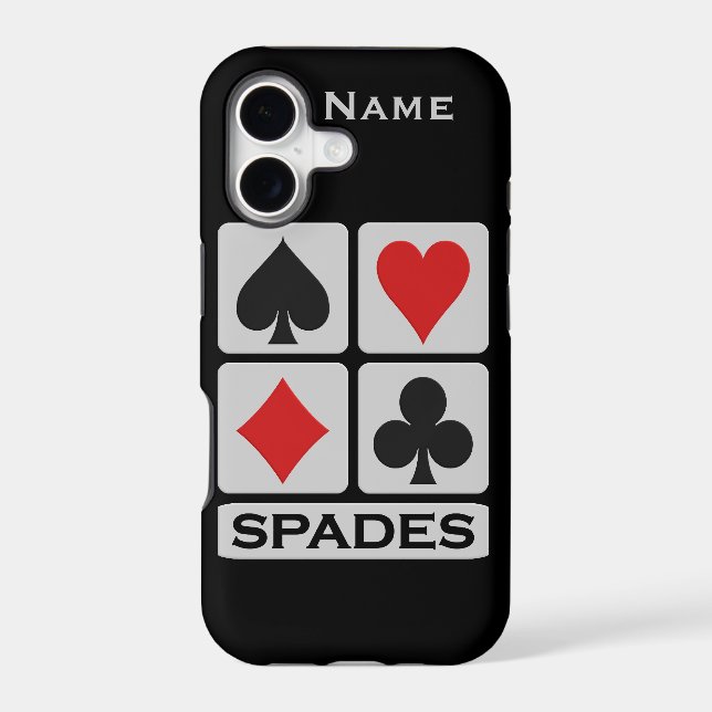 Custom Spades Player iPhone 5 Case-Mate (Back)