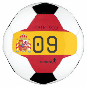 Custom Spain National Soccer Graphic Athlete Football