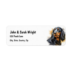 Custom Spaniel Dog Address Label