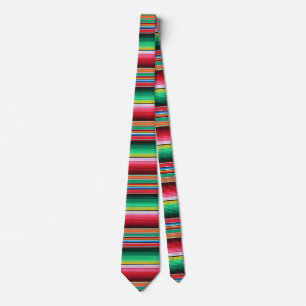 Custom Spanish Serape Mexican Blanket Fiesta Tie