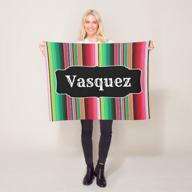 Custom Spanish Serape Mexican Blanket Personalised (In Situ)