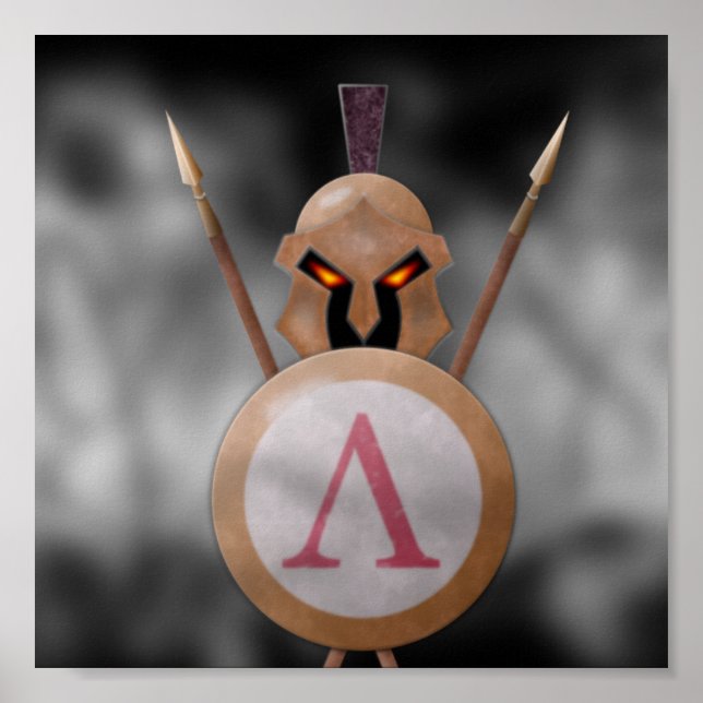 Custom Spartan Canvas Poster (Front)