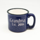 Custom Speckled Blue Campfire Mug