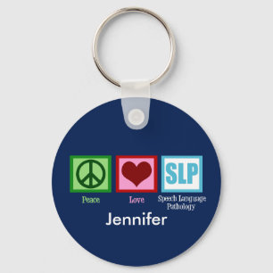 Custom Speech Language Pathology Key Ring