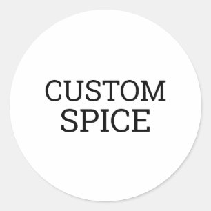 Custom Spice Classic Round Sticker