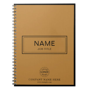 Custom Spiral Notebook with Name & Business Logo
