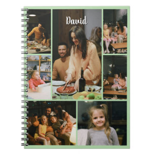 Custom Spiral Photo Notebook with Name