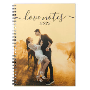 Custom Spiral Photo Notebook with Your Own Text