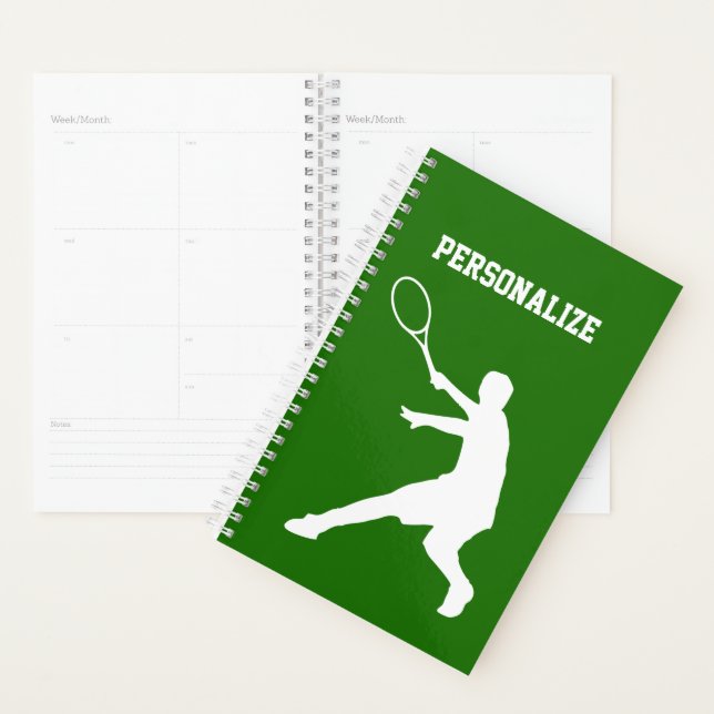 Custom spiral planner for tennis player or coach (Display)