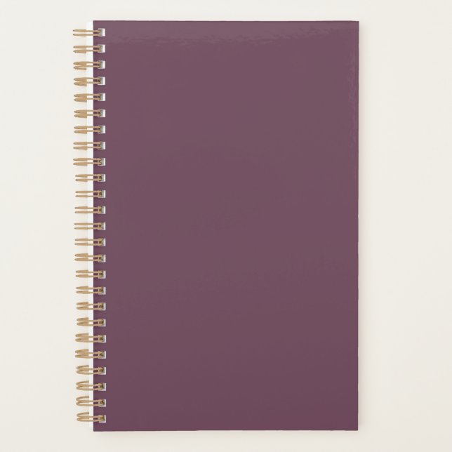 Custom Spiral Planner - Personalised Organiser (Front)