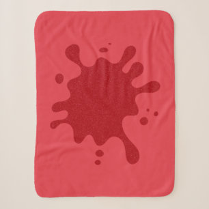 Custom Splash Blanket in Tomato Red