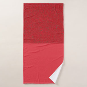 Custom Split–Design Speckled-Top Bath Towel