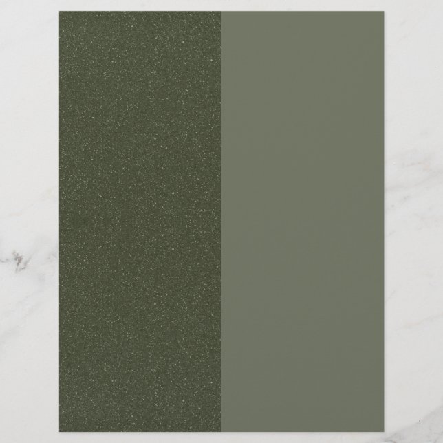 Custom Split Moss Green Letterhead – Noise Texture (Front)