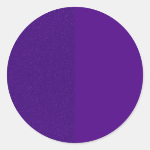 Custom Split Purple Round Sticker – Noise & Solid