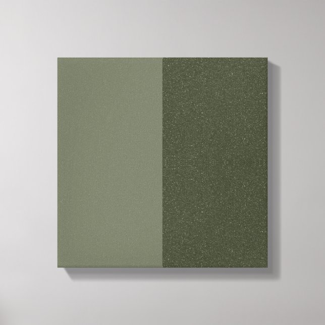 Custom Split Textured Moss Canvas — Light & Dark (Front)