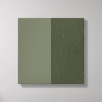 Custom Split Textured Moss Canvas — Light & Dark
