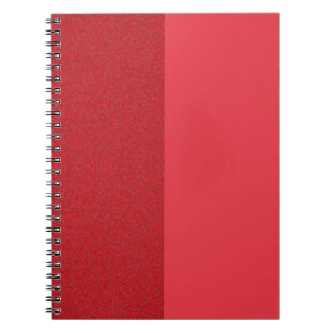 Custom Split Tomato Red Spiral Photo Notebook