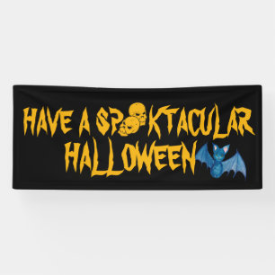 Custom Spooktacular Halloween Decorations Party Banner