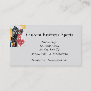 Custom Sports Basketball Coach Store Business Card
