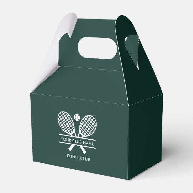 Custom Sports Club Name Lawn Tennis Team Players Favour Box (Front Side)