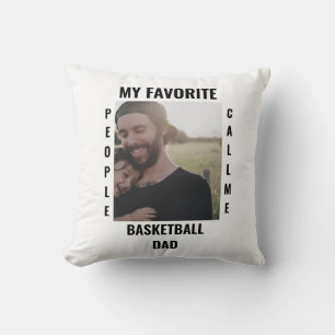 Custom Sports dad Sports mom photo template Cushion