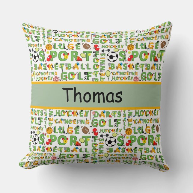 Custom Sports Fan   Cushion (Front)