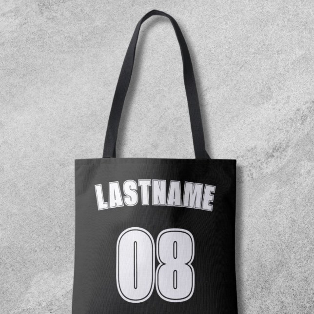 Custom Sports Jersey - Family Support Section Tote Bag (Sports last  name team bag.)