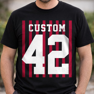 Custom Sports Jersey with Team Name and Number T-Shirt