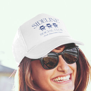 Custom Sports Mum Sideline Social Club Trucker Hat