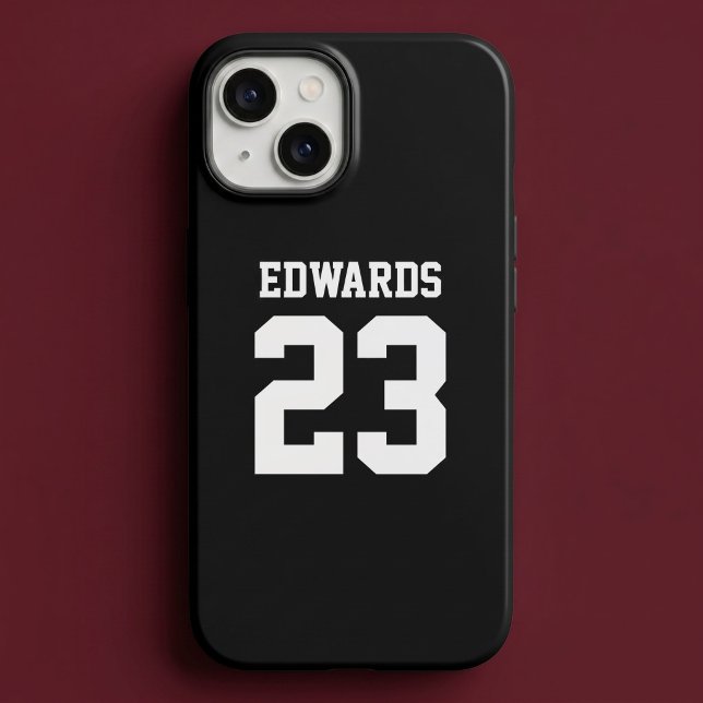 Custom Sports Numbered With Name Case-Mate iPhone Case (Creator Uploaded)