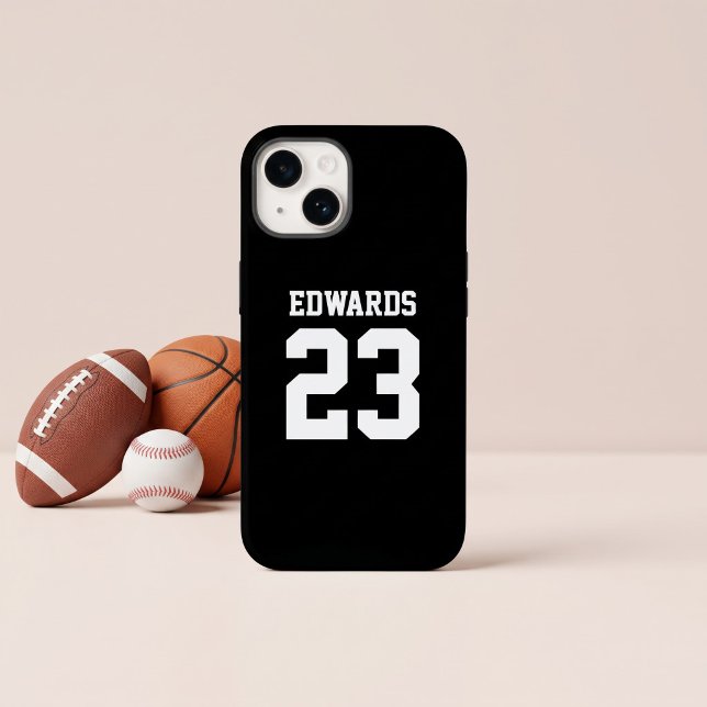 Custom Sports Numbered With Name Case-Mate iPhone Case (Creator Uploaded)
