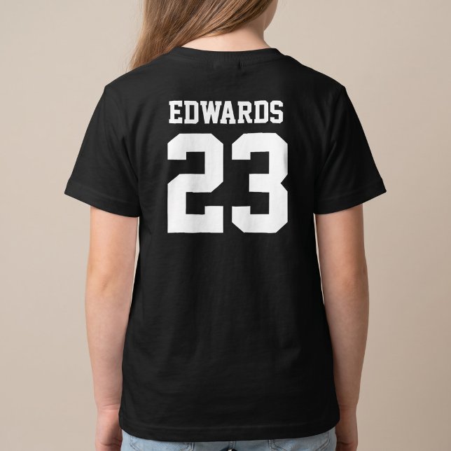 Custom Sports Numbered With Name T-Shirt (Creator Uploaded)