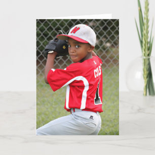 Custom Sports Photo Greeting Card