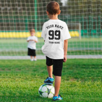 Custom Sports Team Jersey Black Number And Name