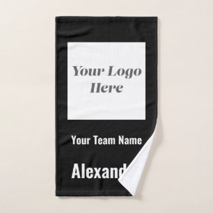 Custom Sports Team Logo, Team & Player Name  Hand Towel