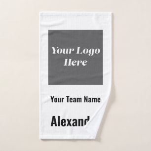 Custom Sports Team Logo, Team & Player Name  Hand Towel