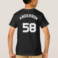 Custom Sports Team Logo with Name and Number 