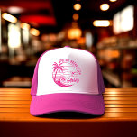 Custom Spring Break Girls Trip Cute Beach Fun Trucker Hat<br><div class="desc">Let the spring break merriment sparkle with these personalised trucker hats! Celebrate your sun-kissed squad with this bright and bubbly design. Each hat features your chosen names nestled amidst beachy icons and playful fonts,  inviting every sip to be a toast to friendship and adventure.</div>