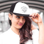Custom Spring Break Summer Girlfriend Trip Trucker Hat<br><div class="desc">Embrace the chic minimalism of spring break with this personalised trucker hat celebrating your girl gang's getaway! Ditch the touristy slogans and flaunt your squad's sophisticated spirit with a sleek, modern logo featuring your chosen destination. Every glance whispers, "Spring break done right. Personalise with your own spring break destination and...</div>