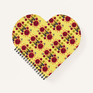 Custom Spring Butterfly Floral Gift  Notebook