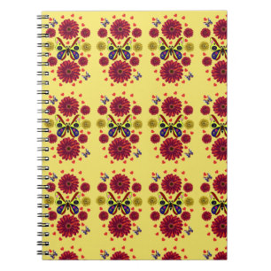 Custom Spring Butterfly Floral Gift  Notebook
